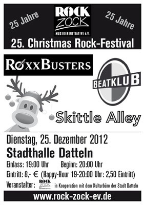 Plakat zum 25. Christmas Rock-Festival 2012