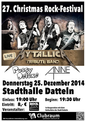 Plakat zum 27. Christmas Rock-Festival 2014