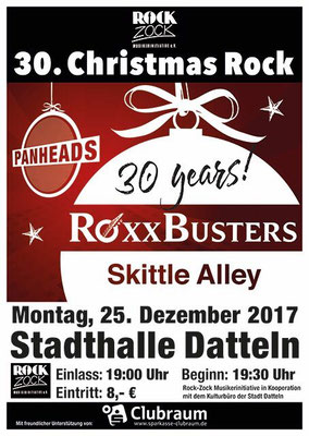 Plakat zum 30. Christmas Rock 2017