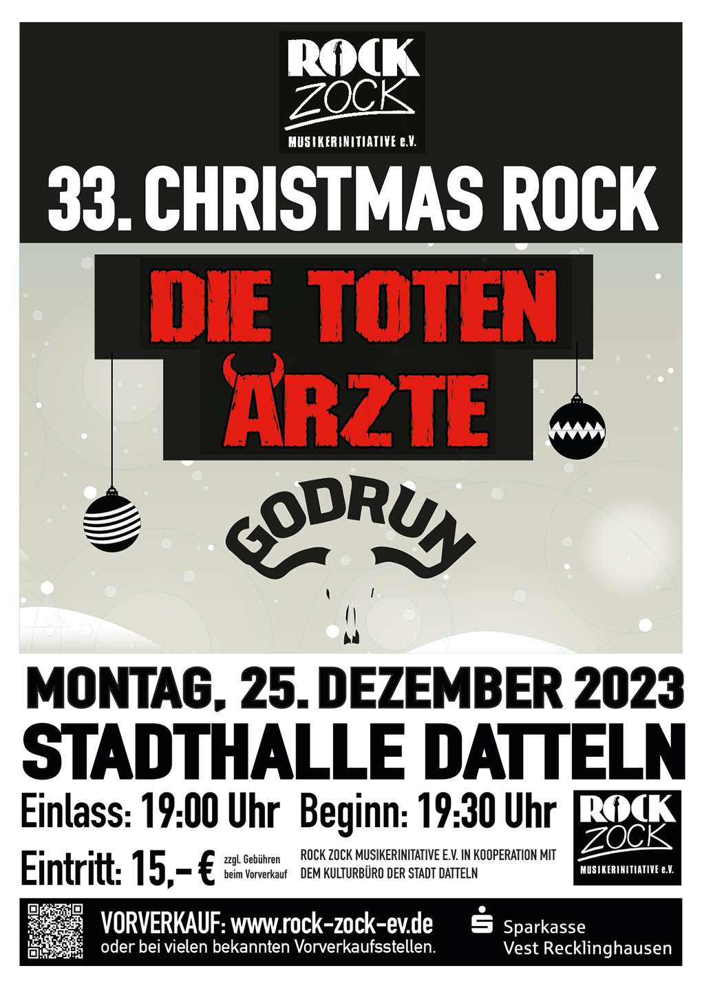 Plakat zum 33. Christmas Rock 2023